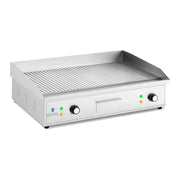 Piastra elettrica scanalata plancha 700 x 400 mm 4.400 watt 14_0004053