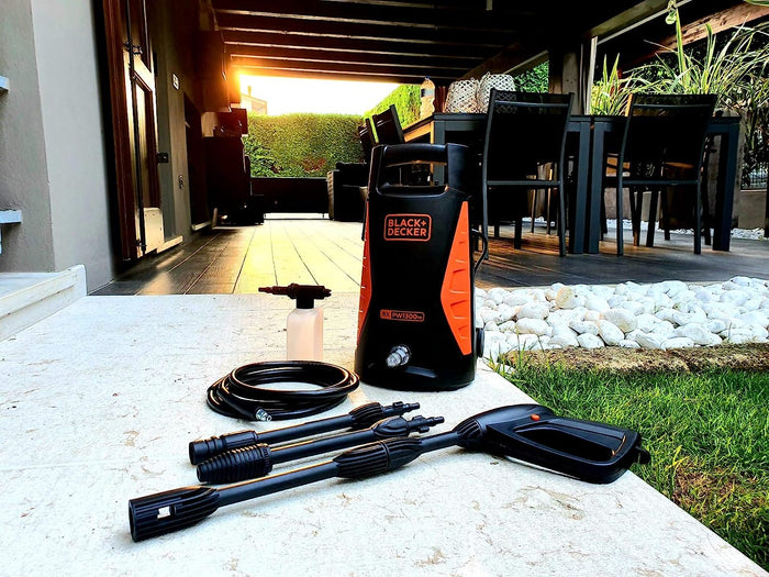Idropulitrice Compatta ad Alta Pressione con Accessori 1300W 100 Bar 360 l/h Black & Decker