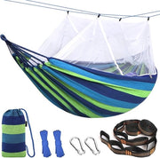 Hangmat per campeggio con rete anti-zanzare, stabile e facile da installare, ideale per esterni e backpacking