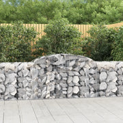 Cesti Gabbioni ad Arco 8 pz 300x50x80/100 cm Ferro Zincato 3146689