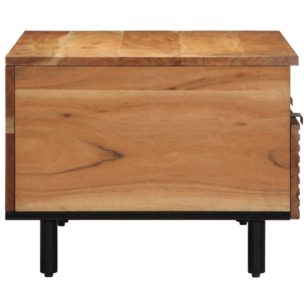 Tavolino da caffÃ¨ 80x54x40 cm in legno massello di acacia