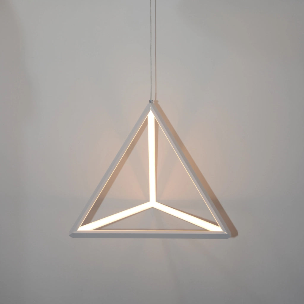 Lampada a sospensione LED 20W 3000K Triangolo bianca Polux