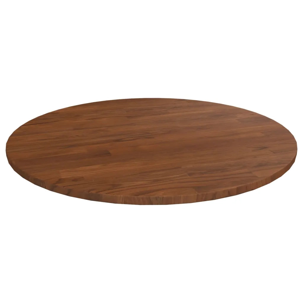 Piano Tavolo Rotondo Marrone Scuro Ã˜60x1,5 cm Rovere Trattato cod mxl 78130