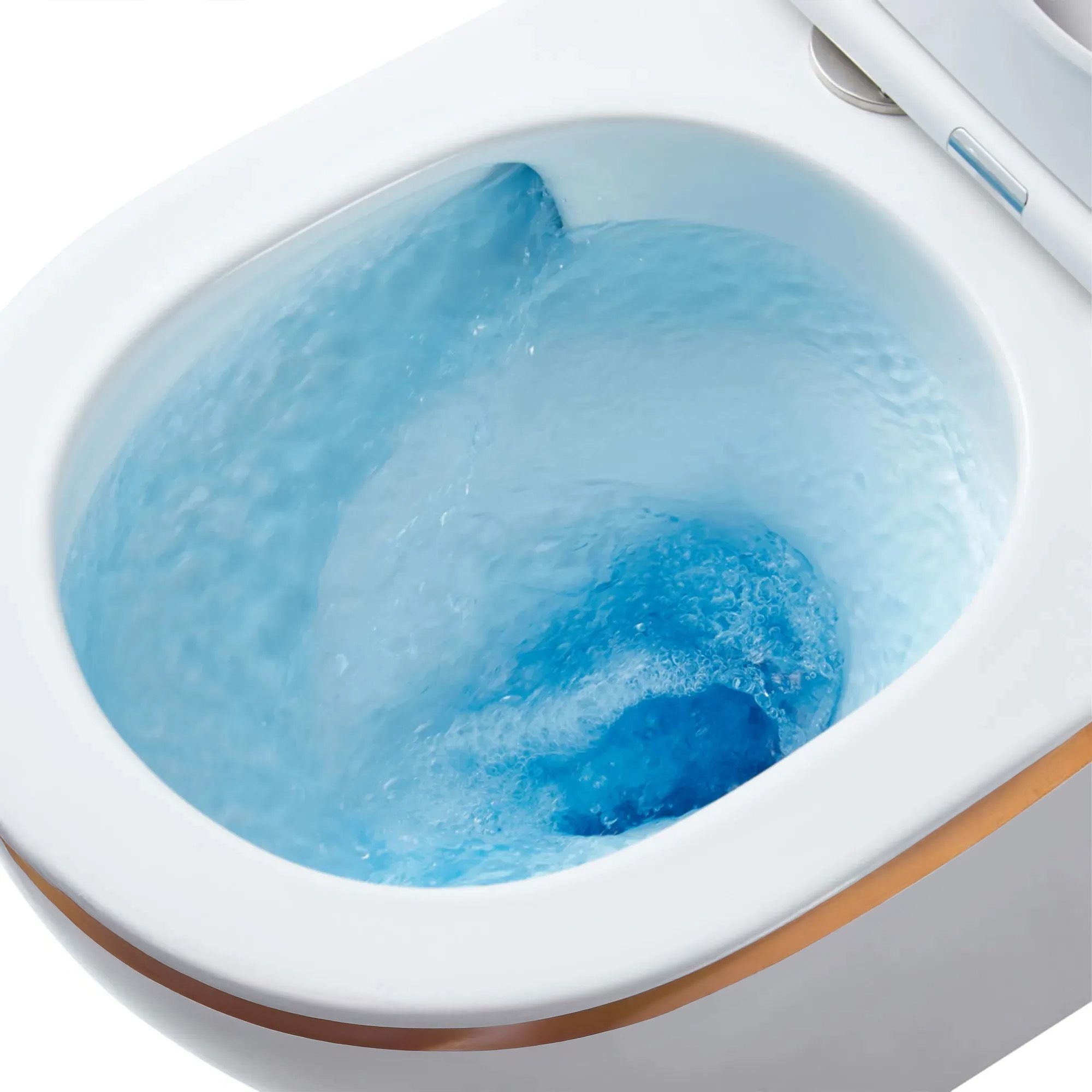 Vaso Wc Sospeso Rea Carlo Tornado Rimless Flat Gold Edge