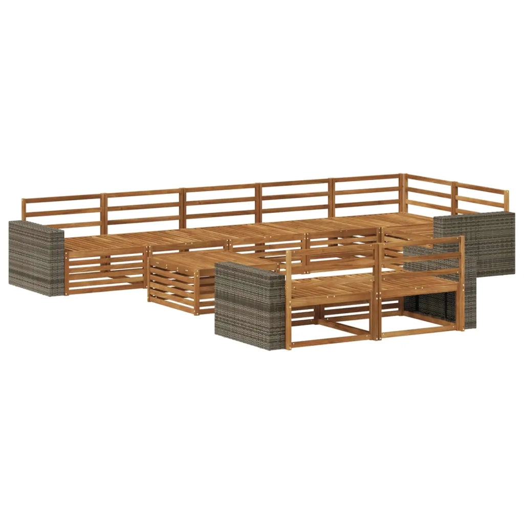 Set di divani da esterno 9 pz 3383547