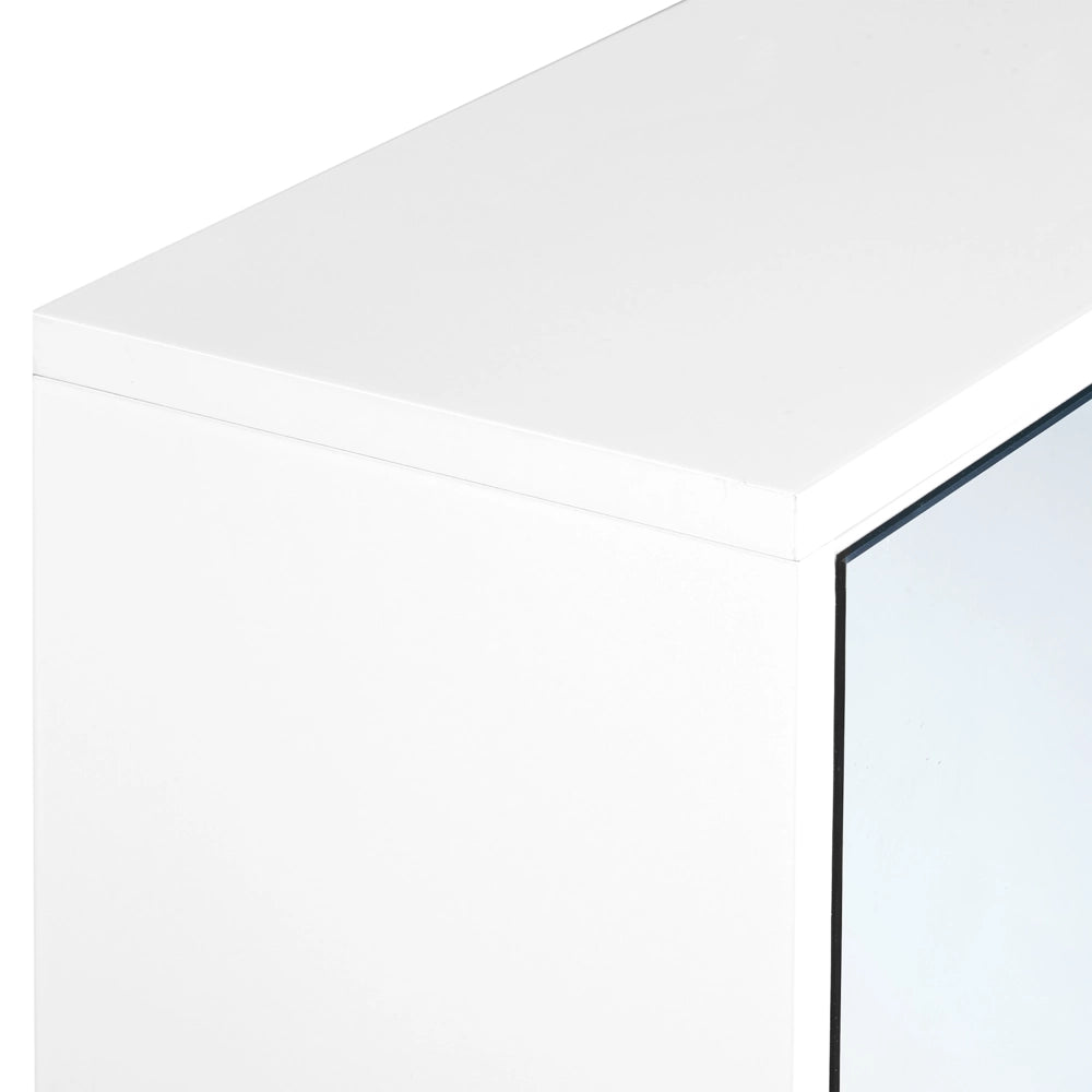 Mobiletto per bagno MDF con scaffali in bambù spazio di archiviazione arredamento per bagno bianco e legno chiaro