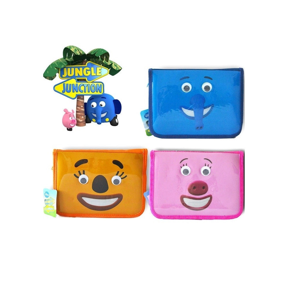 Trade Shop - Astuccio In Giro Per La Giungla Jungle Junction Con Accessori Scuola -
