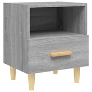 Comodino | Armadio da Notte | Mobiletto da notte Grigio Sonoma 40x35x47 cm