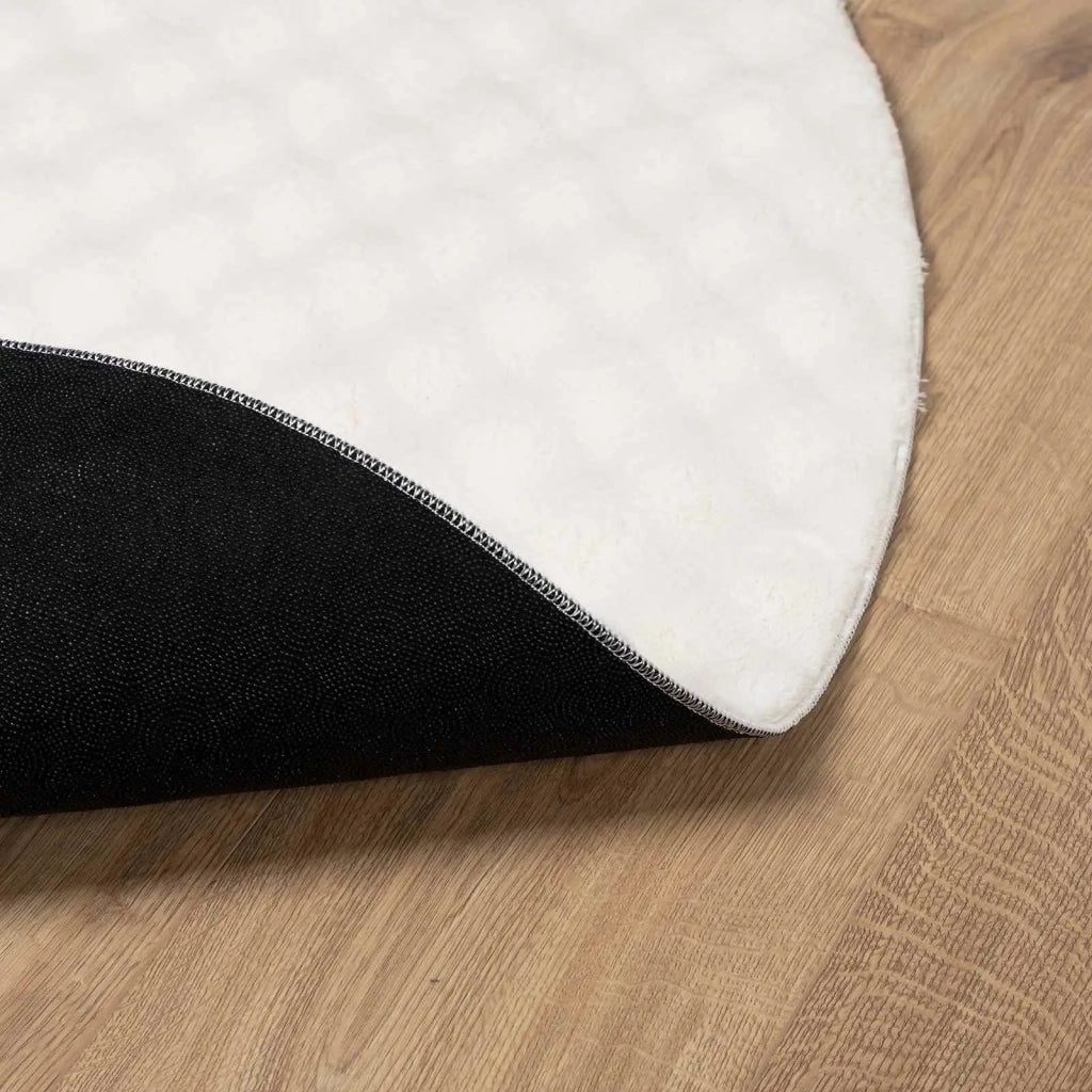 Tappeti per area Rotondo SIROLO Crema Ø 120 CM Poliestere 42022736