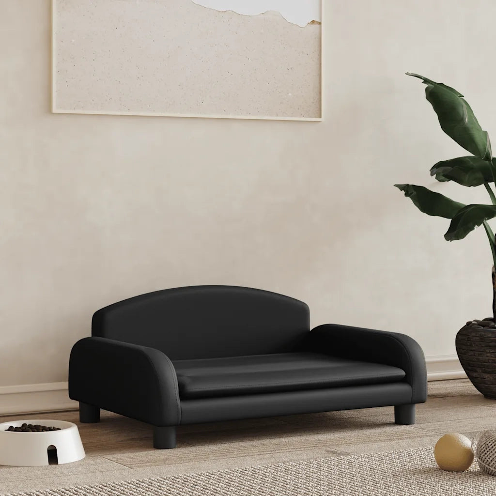 Lettino per Cani Nero 70x45x30 cm in Similpelle CFW6573603