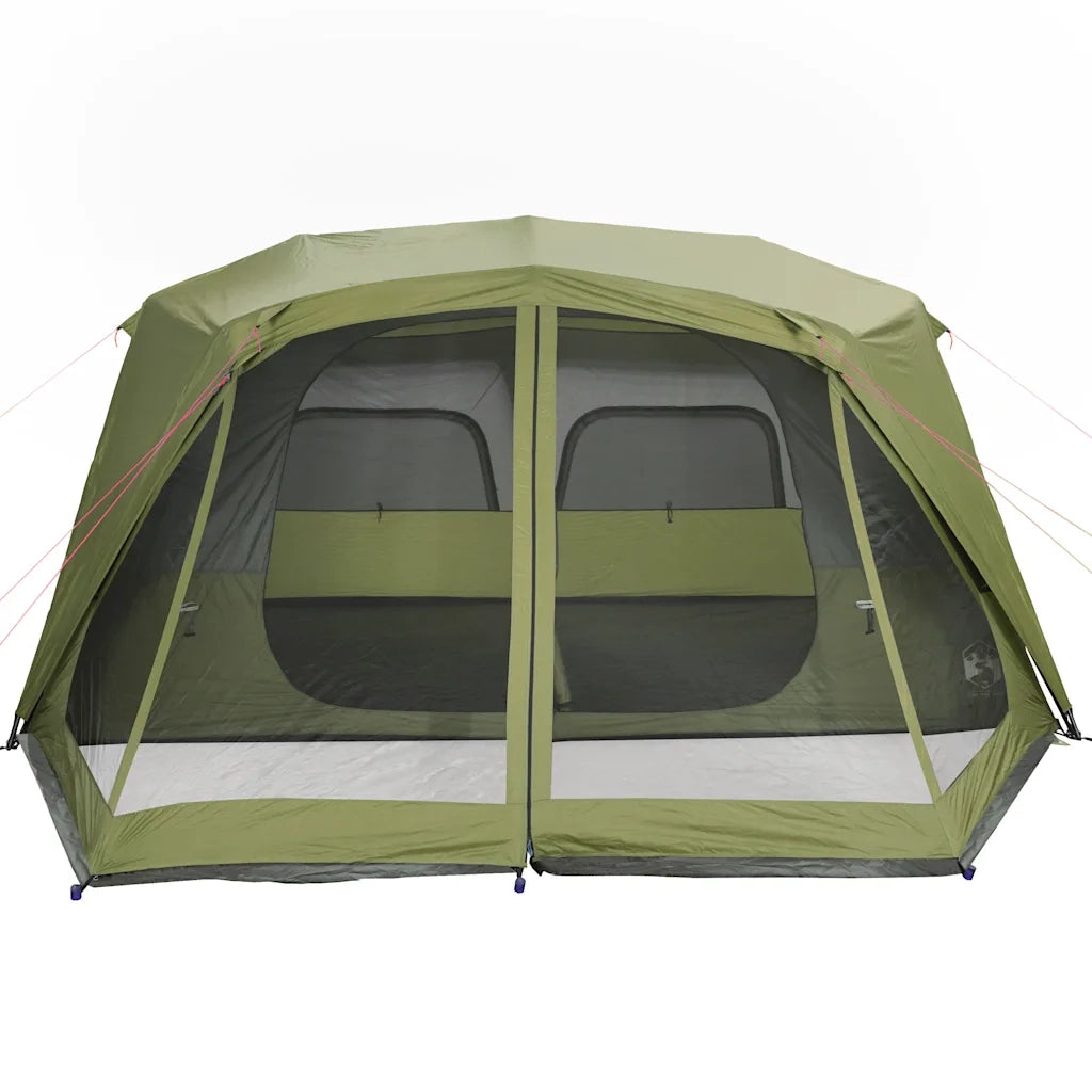 Tenda Campeggio 10 Persone-Tenda per Escursionismo Verde Rilascio Rapido Impermeabile