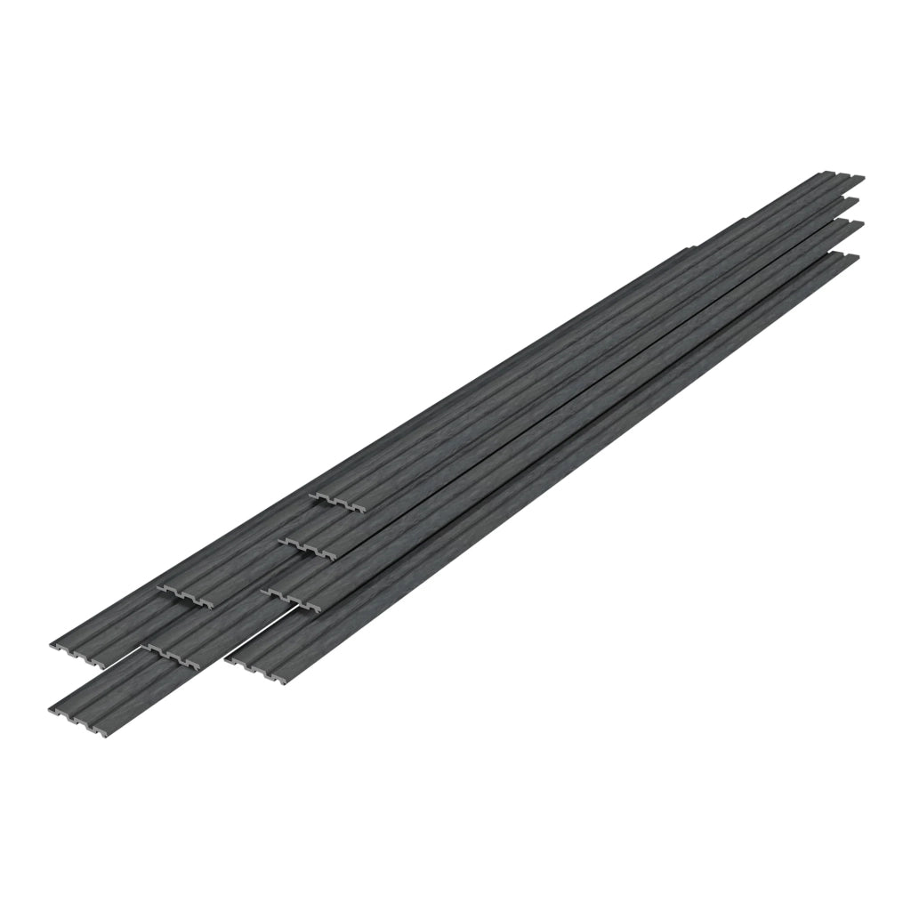 Set di 24 pannelli da parete effetto marmo grigio 03_0010617