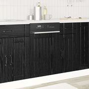 Pannello lavastoviglie LUCCA Rovere Nero 45 x 1,5 x 57 cm 8003821