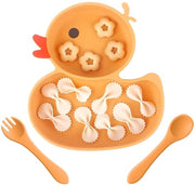 Suction Cup per Piatti in Silicone - Oranje - BPA Vrij - Ideale per l'Allattamento e la Nutrizione - Adatto per Bambini ...