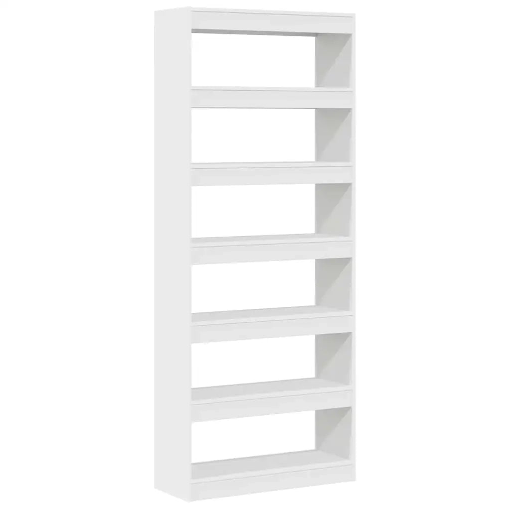 Armadio per Libri Bianco 80 x 30 x 198 cm Legno multistrato 3333916