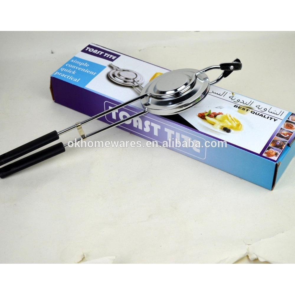 Trade Shop - Pinza Per Toast Tite Panini Sandwich Tostapane In Alluminio Manuale Grill Cucina -