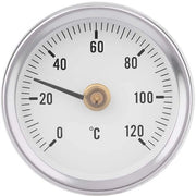 Termometro Bimetallico 63mm - Impermeabile - Resistente allo Sporco - Misurazione Rapida - Per Tubi/Olio/Imbarcazioni - Alta Durata
