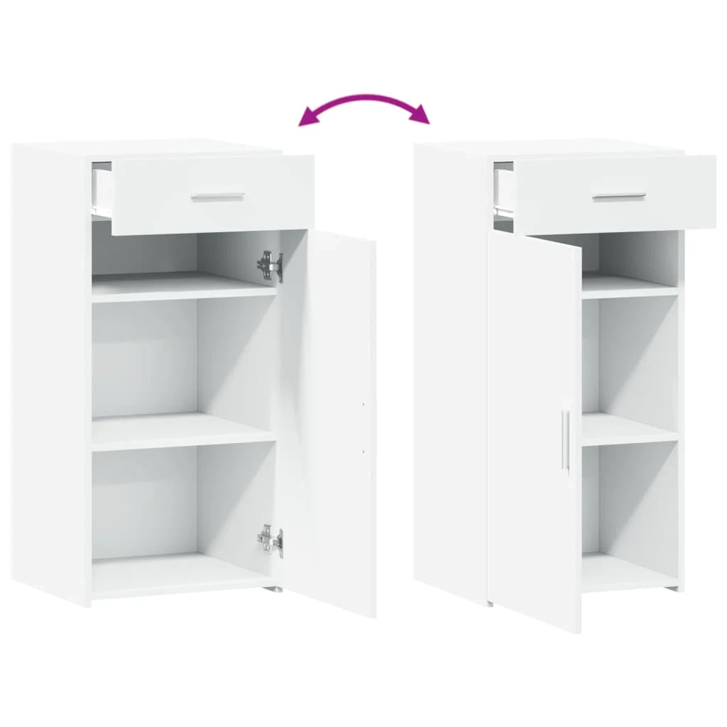 Credenza buffet cassettiera mobile contenitore organizer cucina soggiorno soggiorno 45 x 42,5 x 93 cm derivati ​​del legno bianco 02_0030316