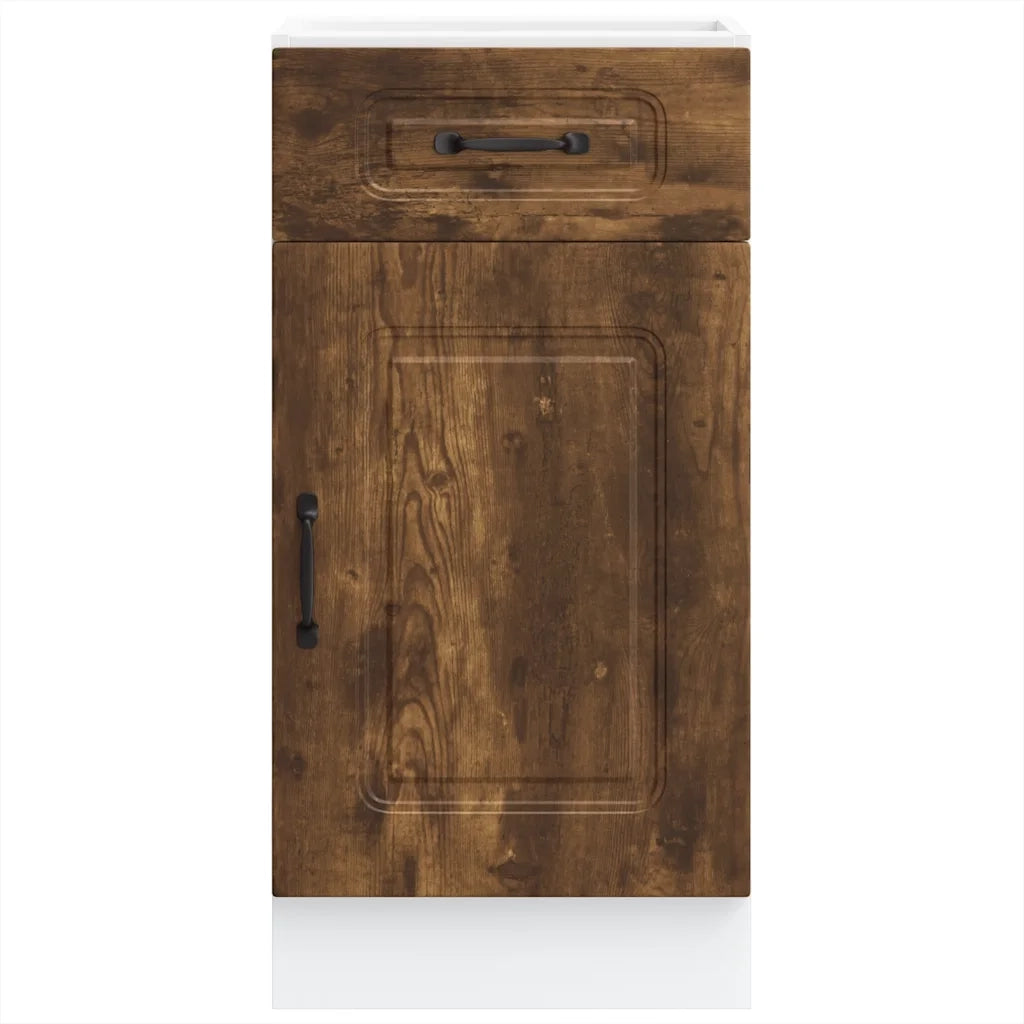 Base da Cucina Kalmar Rovere Fumo in Legno Multistrato 853472