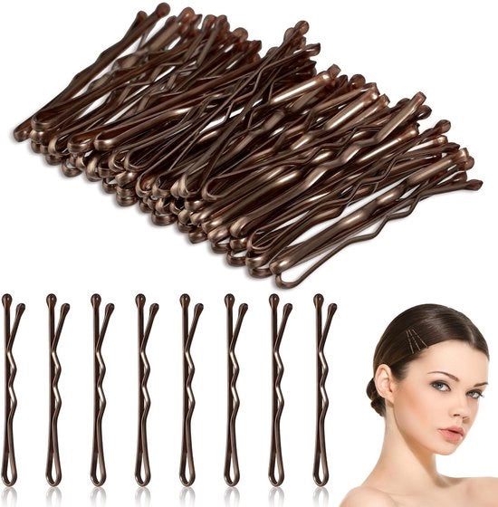 50 pezzi di spille per capelli in metallo, dimensione piccola, 3,5 cm, per donne, ragazze, bambini.