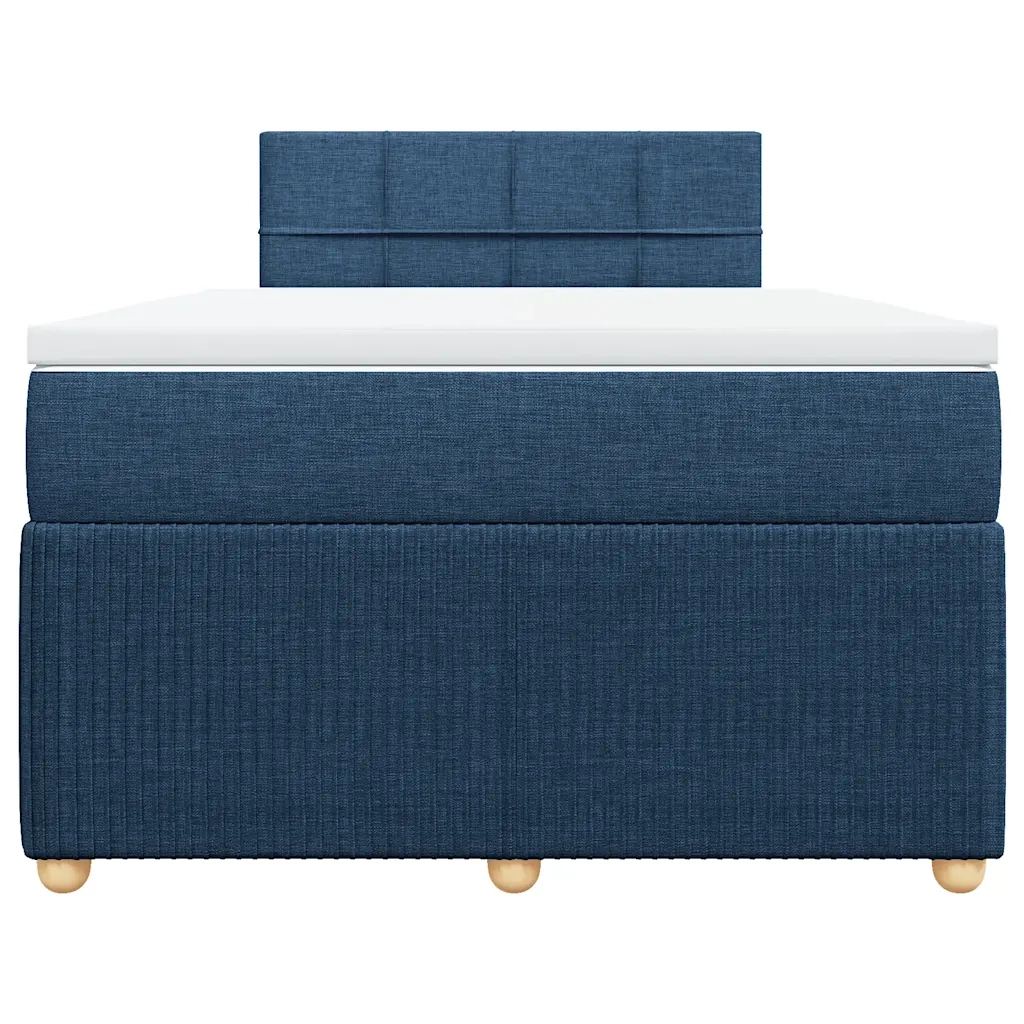 Giroletto a Molle con Materasso Blu 120x200 cm in Tessuto 3289729