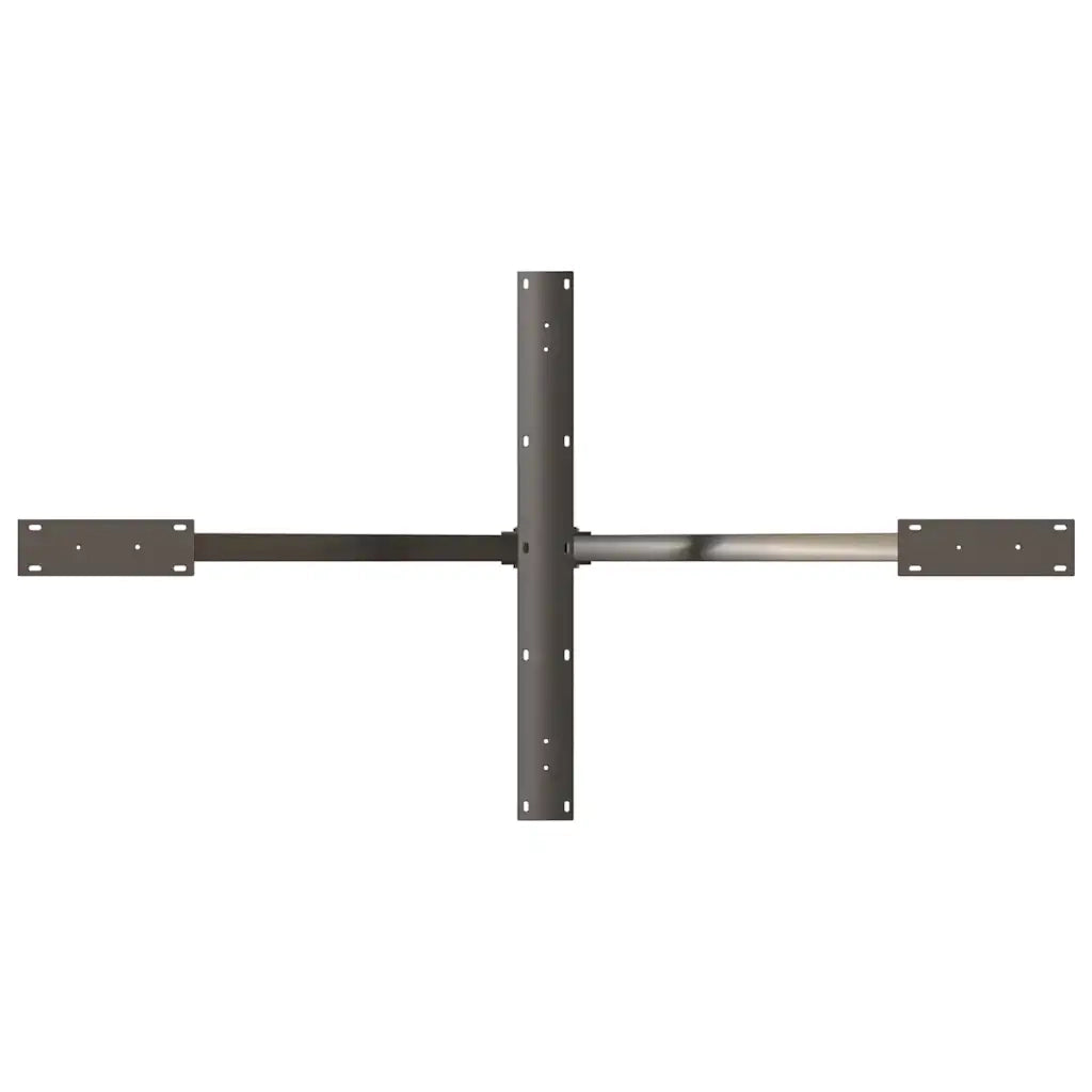 Gamba per Tavolo da Pranzo a Forma di Ragno Nero 150x78x(72-73) cm Acciaio 4013119