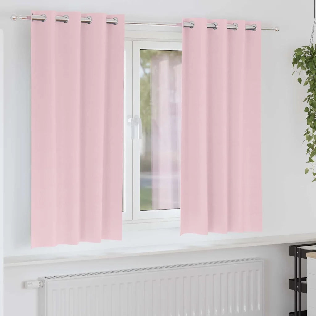 Tende Blackout con Anelli 2 pcs Rosa baby 175 x 140 cm 4107409