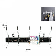 Trade Shop - Appendiabiti Da Parete Metallo 10 Posti Ganci Appendini Muro Giacche 21553 -