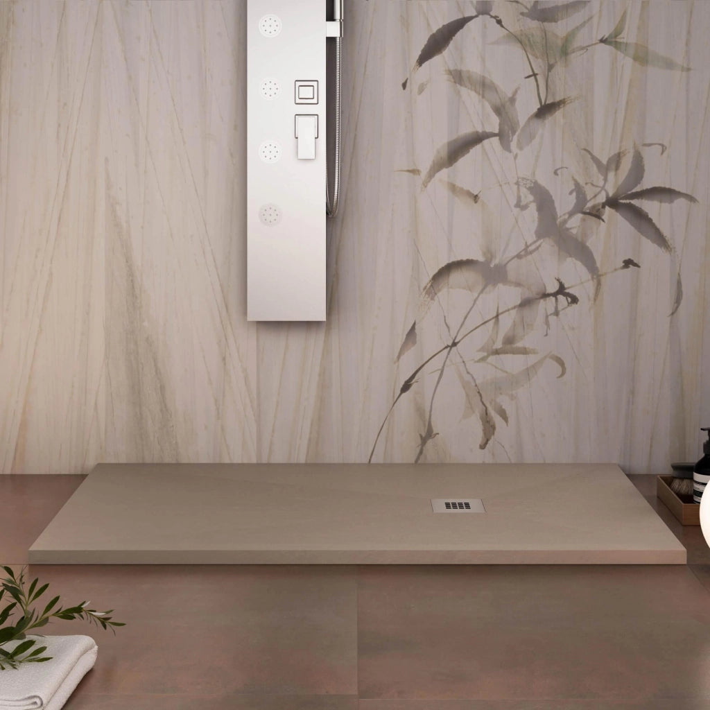 Piatto Doccia in Pietra 70x70 cm Bonussi Ardesia Everest Moka