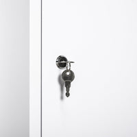 Armadietto Medicinali da Parete 40x18x60 cm 2 Chiavi in Acciaio Bianco