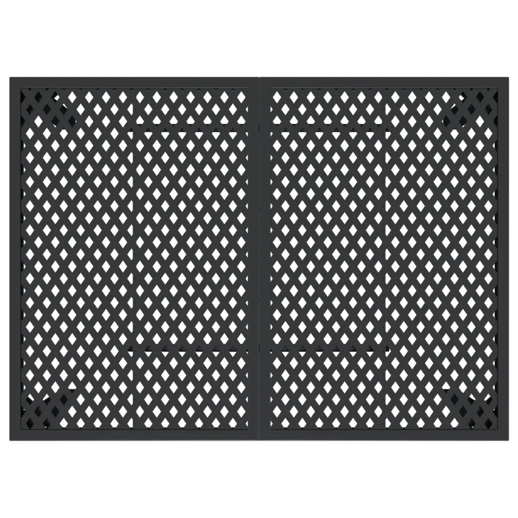 Tavolo da Giardino Antracite 110x80x72 cm Acciaio 362745