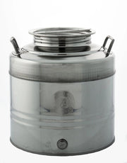 CONTENITORE ACCIAIO INOX PER OLIO 30 L AGGRAFFATO- BELVIVERE- 1,0 pz