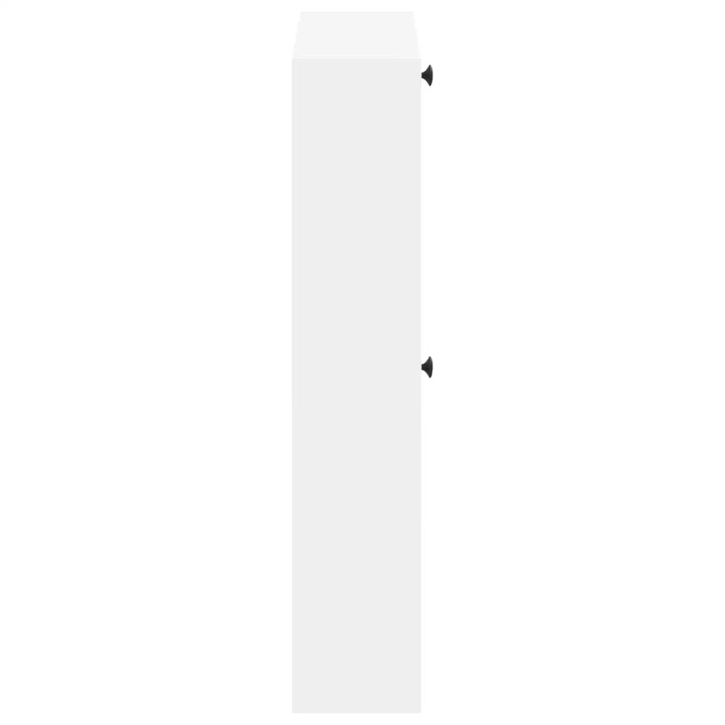 Mobiletto per Scarpe da Muro EDE 71 x 17 x 86 cm Bianco 895975