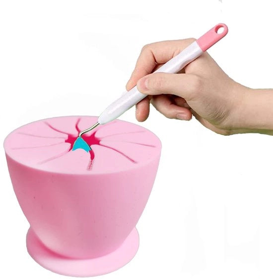 Raccolta Rifiuti in Silicone - Raccogliere Rifiuti di Scrivania - Leggero - Supporto Antiscivolo - Amichevole con l'Ambiente - Facile da Pulire - Contenitore per Rifiuti