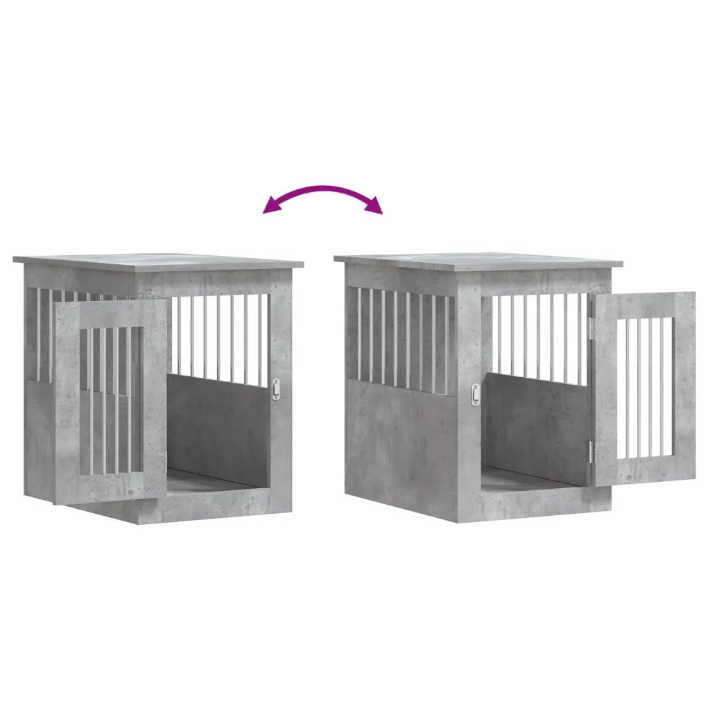 Gabbia Cani Arredamento Grigio Cemento 45x62x59cm Multistrato CFW8353070