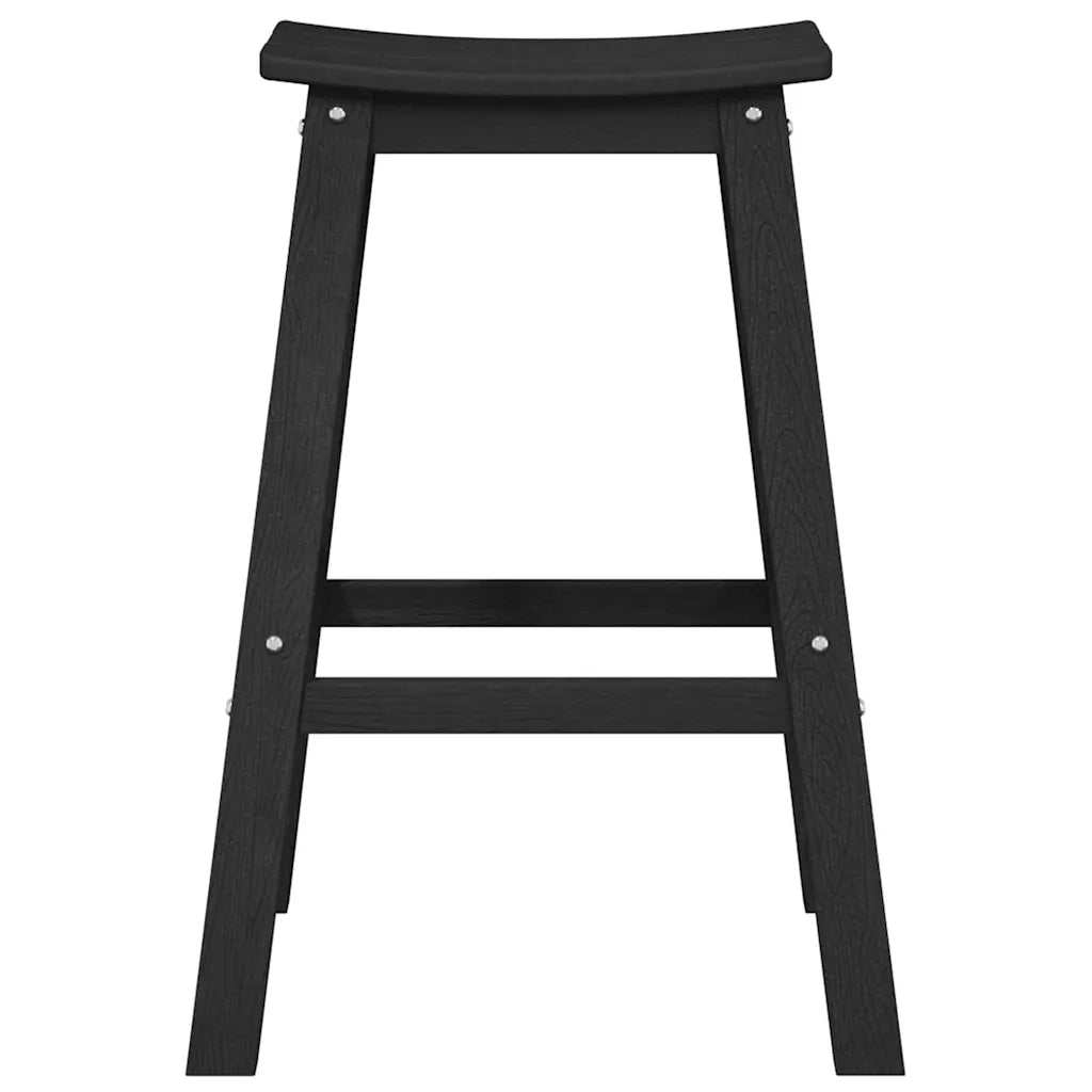 Set Bar da Giardino 4 pz | Set Salotto da Giardino Nero HDPE