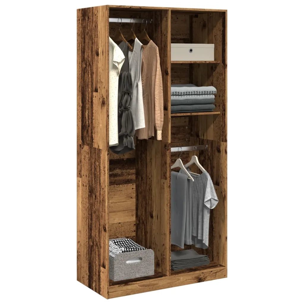 Armadio Legno Antico 100x50x200 cm in Legno Multistrato CFW8983018