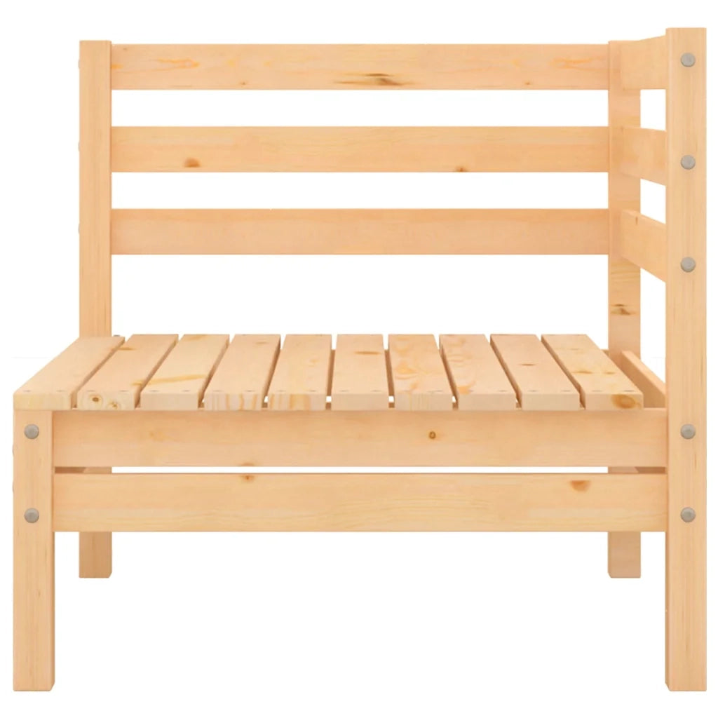 Divano componibile-Divani Angolari da Giardino 2 pz in Legno Massello di Pino 200830