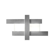 Applique led design moderno 50W - Struttura geometrica in acciaio, luce calda 3000K, 2620lm, larghezza 104 cm, IP20