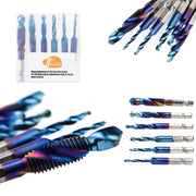 Set di Punte Maschiatrici M3-M8 – Acciaio HSS di Alta Qualità | 6 Pezzi, Attacco 1/4" | Per Metallo, Legno, Plastica