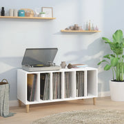 Mobile Porta Dischi Bianco 100x38x48 cm in Legno Multistrato 831973