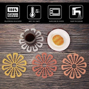 Set di sottopannini in silicone resistenti al calore - Set di 6 - Accessori da cucina per pentole e piatti caldi