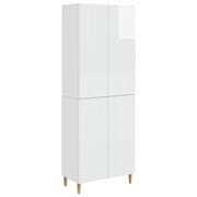 Set di armadi 2 pcs Bianco Lucido 66 x 34,5 x 90 cm
