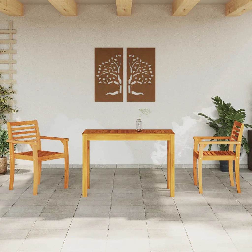 vidaXL Set da Pranzo per Giardino 3 pcs Marrone