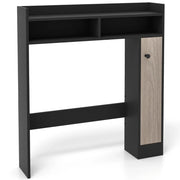 Mobiletto portaoggetti da bagno sopra il WC 88 x 18 x 100 cm design moderno ed elegante salvaspazio in MDF nero 20_0012766