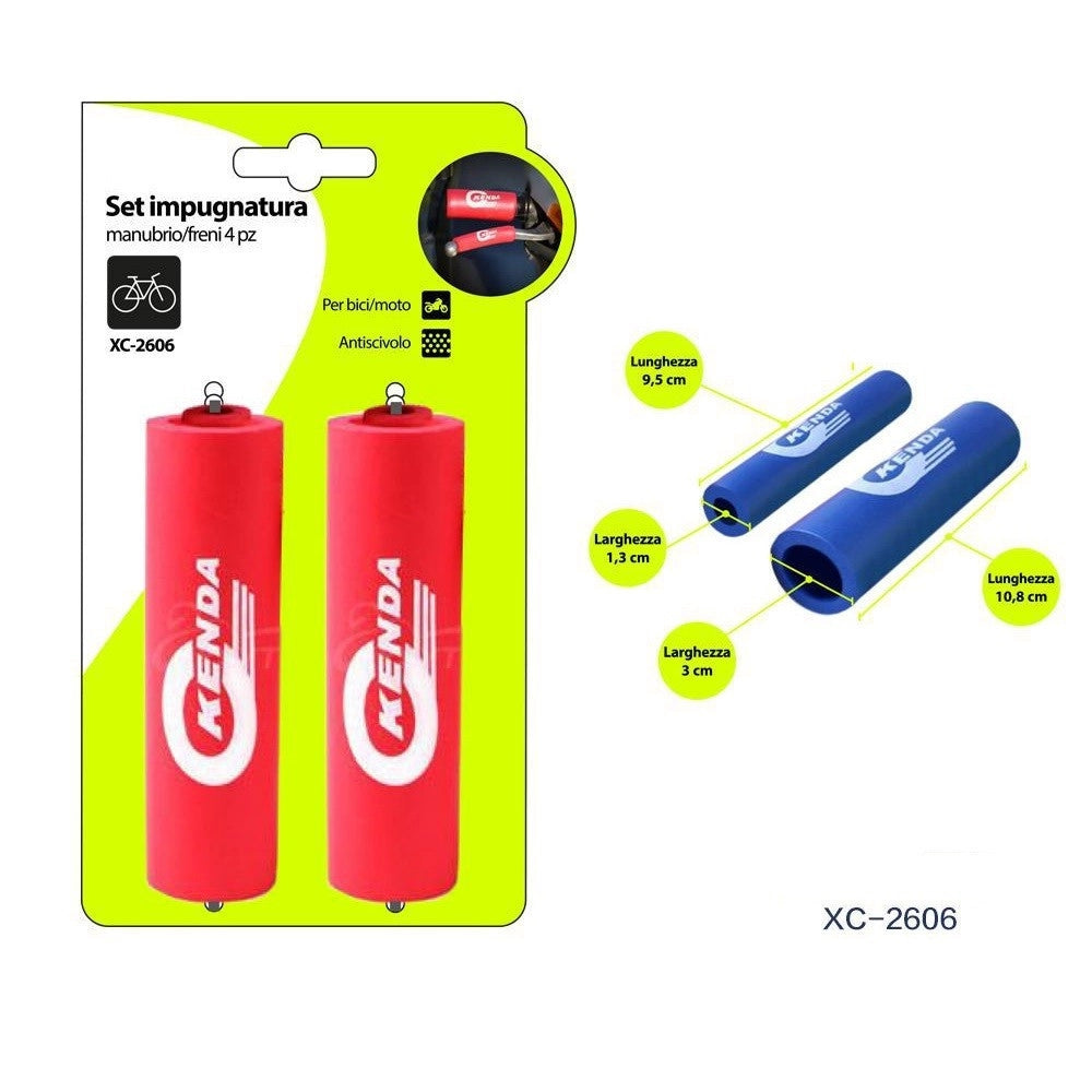 Trade Shop - Set Coppia Coprimanopole Per Leve Manubri Freni Antiscivolo Per Moto Bici Xc2606 -