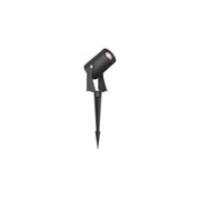 Sair - Faro a led a picchetto rotondo 10W IP65 Nero 3000K - Luce da giardino per piante o siepe h36cm - Beneito faure
