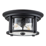 Plafoniera esterna Feiss Merrill E27 2x60W IP44 nera