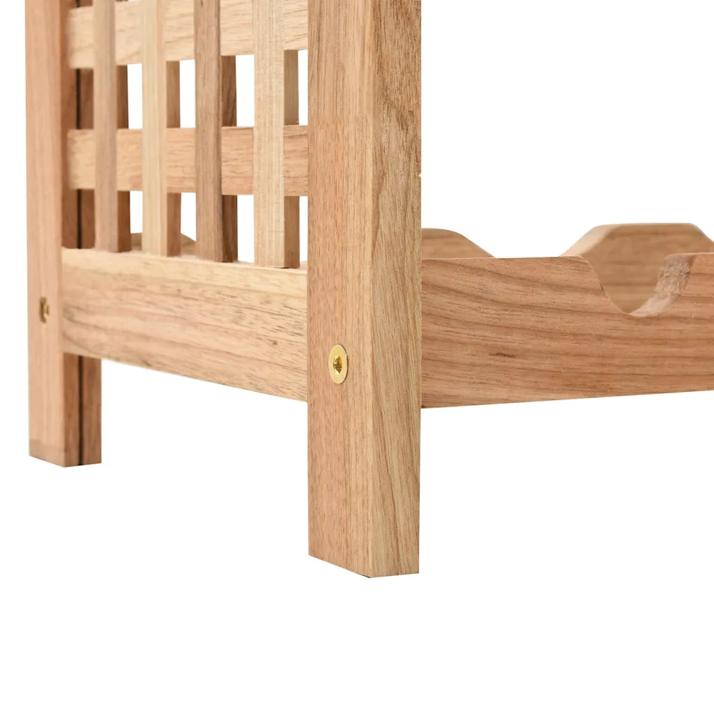 Portavini da 25 Bottiglie in Massello di Noce 63x25x73 cm CFW1862656