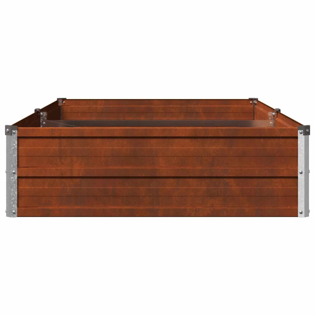 Letto rialzato da giardino Ruggine 160 x 80 x 24 cm cartone 8006479